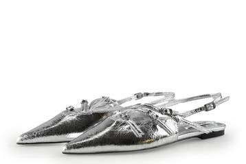 Steve Madden Slingbacks in maat 37 Zilver, Kleding | Dames, Overige kleuren, Verzenden, Steve Madden, Zo goed als nieuw