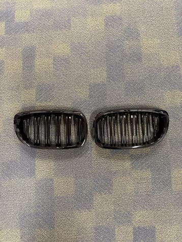 BMW E46 grillen dubbelspijls glanzend zwart – Coupé/Cabrio, Autos : Pièces & Accessoires