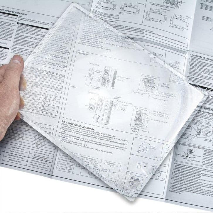 Vergrootglas plat - hard, Zakelijke goederen, Kantoor en Winkelinrichting | Kantoorartikelen, Verzenden
