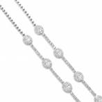 Collier - 14 carats Or blanc - 10.63ct. tw. Diamant, Nieuw