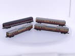 Schaal N Minitrix 3018 Passagierswagen, Minitrix 3019 2 x..., Ophalen of Verzenden, Gebruikt, Overige typen, Analoog