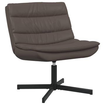 vidaXL Draaistoel Bruin 63 x 75 x 76 cm Glanzend PU, Verzenden
