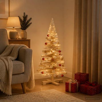 vidaXL Houten kerstboom KOTKA 90 cm Massief grenenhout, Diversen, Verzenden, Nieuw