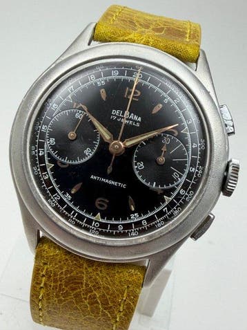 Delbana - Vintage Swiss Bicompax Chronograph – Landeron