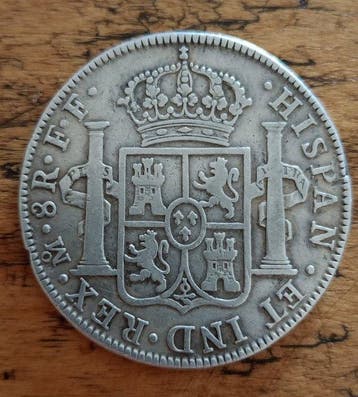 Spanje. Carlos III. 8 Reales 1779 Mexico FF, Postzegels en Munten