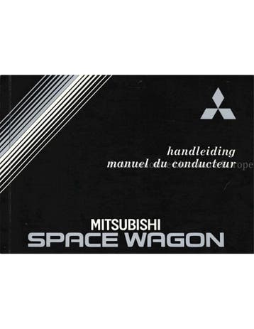 1987 MITSUBISHI SPACE WAGON INSTRUCTIEBOEKJE NEDERLANDS |