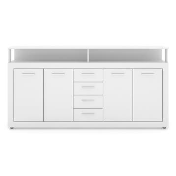 Dressoir  190 cm Breed wit Wit (Dressoirs, Woonkamer), Verzenden, 150 tot 200 cm, Nieuw, 25 tot 50 cm