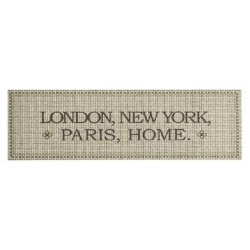 vidaXL Keukenmat wasbaar Home-tekst 45x150 cm fluweel, Verzenden, Nieuw