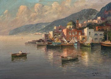 Vincenzo Caprile (1856-1936), attribuito a - Veduta del