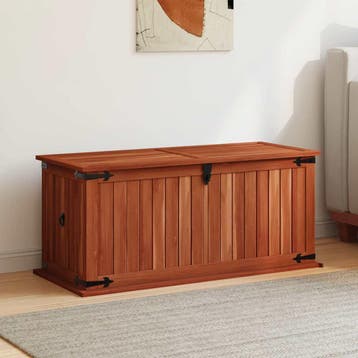 vidaXL Opbergkist 90x45x40 cm massief acaciahout, Verzenden, Nieuw