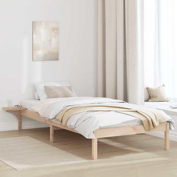 vidaXL Bedframe Naturel 80 x 200 cm Massief grenenhout, Verzenden, Nieuw
