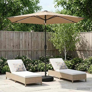vidaXL Tuinhaard met LED-verlichting en basis 270 x 270 cm, Verzenden