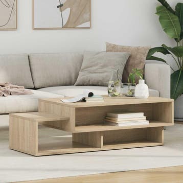 vidaXL Salontafel Sonoma Eik 105 x 50 x 32,5 cm Bewerkt hout, Verzenden
