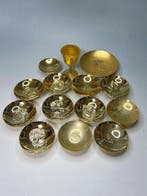 Themacollectie - Japans verguld sakazuki ceremonie-set -