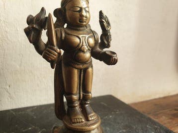 Shiva - 12 cm - Brons - 17e eeuw - 18e eeuw