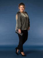 Blouse glans Yesta 66cm maat 46, Verzenden, Nieuw