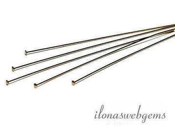 Gold filled nietstift met platte kop XXLang ca. 76x0.4mm, Hobby & Loisirs créatifs, Fabrication de Perles & Bijoux, Verzenden