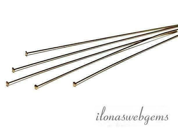 Gold filled nietstift met platte kop XXLang ca. 76x0.4mm, Hobby & Loisirs créatifs, Fabrication de Perles & Bijoux, Envoi