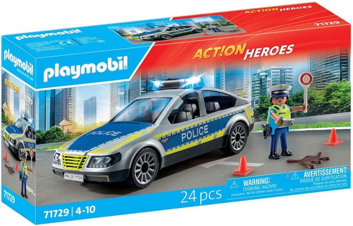 PLAYMOBIL Action Heroes Politie patrouille auto 71729, Enfants & Bébés, Jouets | Autre, Envoi