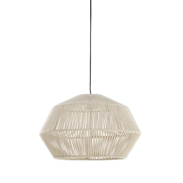 2dekans | Light & Living Deya Hanglamp Crème - Ø49 x 30 cm -, Huis en Inrichting, Lampen | Overige, Ophalen of Verzenden