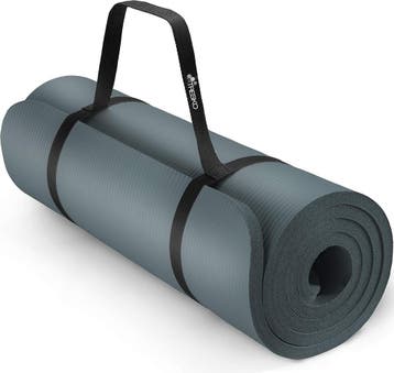 Yogamat - Fitness mat - Sportmat - Yoga mat extra dik - Grij, Verzenden, Nieuw