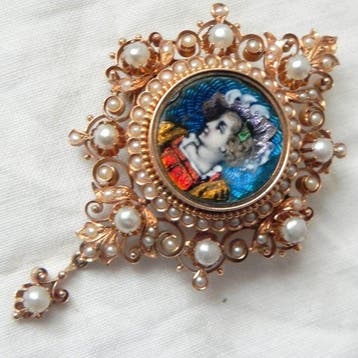 Broche - 14 carats Or jaune