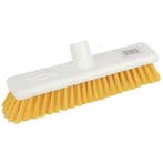 Zachte hygienische bezem 30cm geel | Machine wasbaar tot, Verzenden, Nieuw in verpakking
