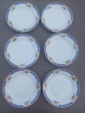 Maastricht - Assiette (6) - Céramique - 6 assiettes plates, Antiquités & Art