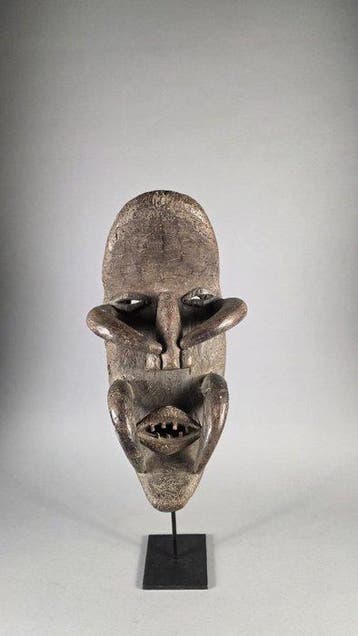Houten masker - Dan Gueré - Ivoorkust (Zonder minimumprijs)