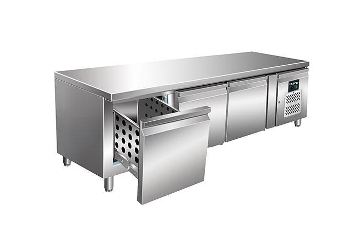 SARO Onderbouw koelwerbank met lades - UGN 3100 TN-3S, Articles professionnels, Horeca | Équipement de cuisine, Envoi
