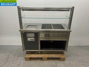 Groku Dispensing Buffet Buffet section bain marie et lampe, Articles professionnels, Verzenden