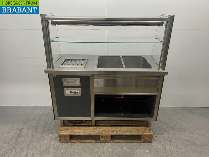 Groku Dispensing Buffet Buffet section bain marie et lampe, Zakelijke goederen, Horeca | Keukenapparatuur, Verzenden