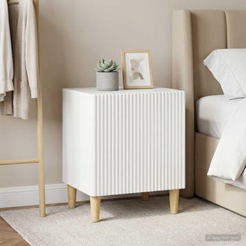vidaXL Nachtkastje 2 st Hoogglans Wit 43 x 34,5 x 50 cm, Verzenden