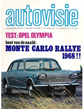 1968 AUTOVISIE MAGAZINE 04 NEDERLANDS, Ophalen of Verzenden