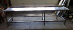 RVS Tafel. Werktafel B304 x D70 x H85cm