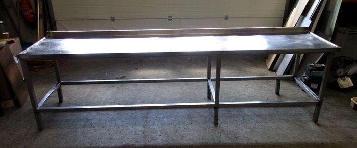 RVS Tafel. Werktafel B304 x D70 x H85cm, Articles professionnels, Aménagement de Bureau & Magasin | Commerce & Inventaire