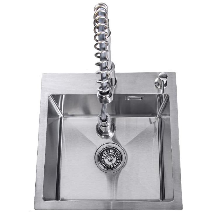Lendo Online Évier Inox Argent 44×44 Robinet Extractible, Huis en Inrichting, Keuken | Keukenbenodigdheden