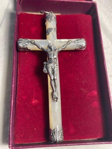 Croix - Incroyable croix du XIXème Argent (poinçon crabe) et