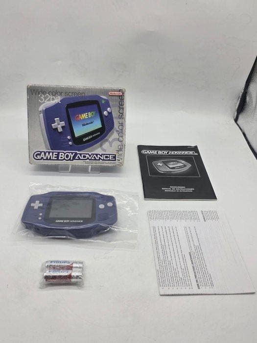 Nintendo - Gameboy Advance - Purple Edition - Complete with, Games en Spelcomputers, Spelcomputers | Overige Accessoires