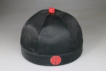 Chinees hoed - Shou - Borduurwerk - Soie Brodee - China -