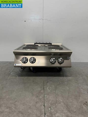 RVS Mareno 4 pits elektrisch fornuis kookplaat 80 cm 400V, Ophalen of Verzenden