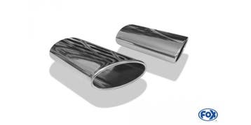 FOX Laseindpijp type 38 - rechts & links 160x90 mm / lengte:, Verzenden