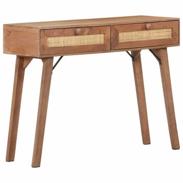vidaXL Wandtafel 100x35x76 cm massief mangohout, Verzenden