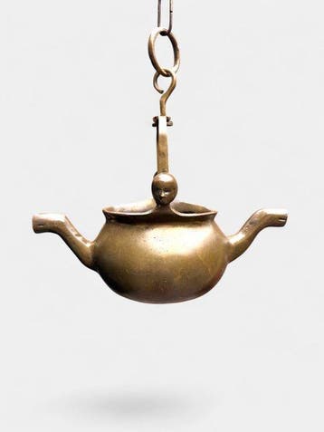 Antiek Lavabo - Mid 19th century - Messing - W26 cm / 1,55, Antiek en Kunst