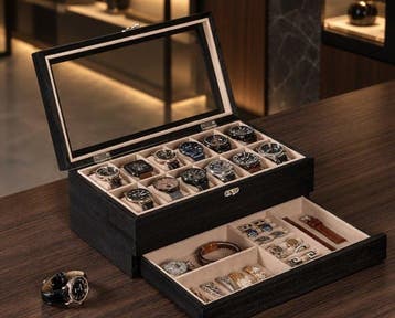 Sieradendoos - Hout - Houten sieraden - horlogedoos