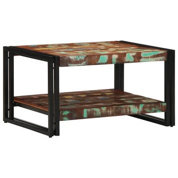 vidaXL Salontafel 70x50x38 cm massief gerecycled hout, Verzenden