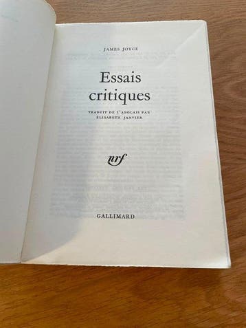 James Joyce - Essais critiques – Édition originale française