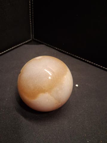 Natural Agate Sphere - 5.6 cm - beige to light brown, Verzenden