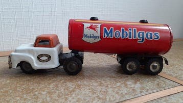ALPS & Marx Toys - Blikken speelgoed - Dodge semi Mobilgas &