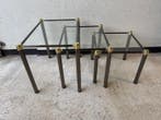 Table dappoint (3) - Ensemble de 3 tables gigogues vintages